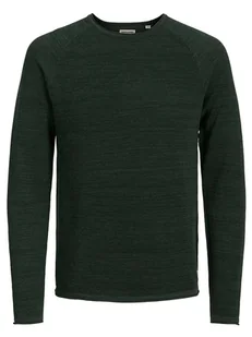 Jack & Jones Sweter "Hill" w kolorze ciemnozielonym - Swetry męskie - miniaturka - grafika 1