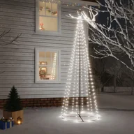 Oświetlenie świąteczne - Lumarko Choinka stożkowa, 310 zimnych białych LED, 100x300 cm - miniaturka - grafika 1