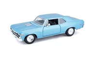 Samochody i pojazdy dla dzieci - Maisto, samochód Chevrolet Nova SS, 1970, Niebieski, 1/24, 31262 - miniaturka - grafika 1