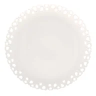 Talerze - Zdobiony Talerz Do Ciasta 34 Cm Valentino La Porcellana Bianca - miniaturka - grafika 1