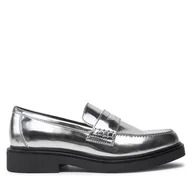 Półbuty damskie - Loafersy Aldo Verima 13838579 Srebrny - miniaturka - grafika 1