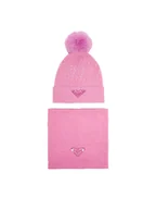 Czapki dla dzieci - Roxy Komplet czapka i komin CEO-ROXY_ACCCS_08_AW2025 Różowy - miniaturka - grafika 1