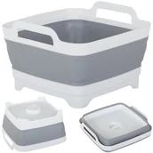 Inne artykuły do sprzątania - Miska składana silikonowa z korkiem uchwyt 8l - miniaturka - grafika 1