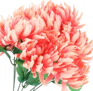 Sztuczne kwiaty - Sztuczna CHRYZANTEMA bukiet CHRYZANTEMY sztuczne kwiaty na cmentarz stroik - miniaturka - grafika 1