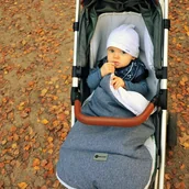 Akcesoria do fotelików - Rollersy - Bezpieczny śpiworek samochodowy - Blue-U - miniaturka - grafika 1