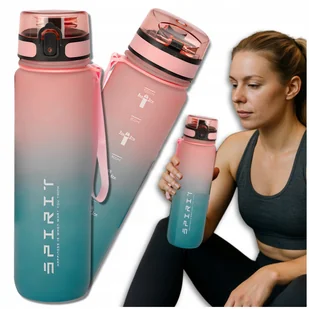 Butelka motywacyjna 1000 ml BPA FREE bidon z uchwytem TRESSARI na wodę - Shakery i bidony sportowe - miniaturka - grafika 1