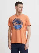 Koszulki męskie - Blend T-Shirt 20715308 Pomarańczowy Regular Fit - miniaturka - grafika 1