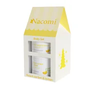 Zestawy kosmetyków damskich - NACOMI Zestaw Body Set Peach Sorbet & Lemon (Masło do ciała, 100ml + Peeling do ciała, 180ml) - miniaturka - grafika 1