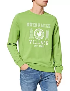 United Colors of Benetton Męska bluza z kapturem, Zielony 16 N, XL - Bluzy męskie - miniaturka - grafika 1