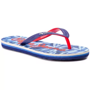 Buty dla chłopców - Japonki Pepe Jeans - Beach Uk Boy PBS70025 Navy 595 - grafika 1