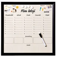 Tablice i flipcharty - SMUKEE Tablica magnetyczna 40x40cm PLAN LEKCJI 667 - miniaturka - grafika 1