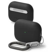 Akcesoria do słuchawek - RINGKE SILICONE APPLE AIRPODS PRO 3 BLACK - miniaturka - grafika 1