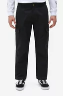 Spodnie męskie - Dickies spodnie bawełniane kolor czarny w fasonie cargo DK0A4XDUBLK-BLACK - miniaturka - grafika 1