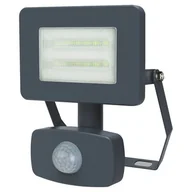 Oświetlenie warsztatowe - Naświetlacz LED z czujnikiem ruchu Simply 10 W szary - miniaturka - grafika 1