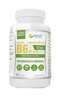 WISH Koenzymatyczna Witamina B6 50mg + Inulina suplement diety 60 kapsułek - Witaminy i minerały - miniaturka - grafika 1