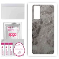 Szkła hartowane na telefon - Folia naklejka skórka strukturalna na TYŁ do Vivo Y75s 5G -  Marmur Czarny - apgo SKINS - miniaturka - grafika 1