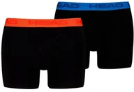 Majtki męskie - HEAD BOKSERKI MĘSKIE BASIC BOXER 2P BLACK r S - miniaturka - grafika 1