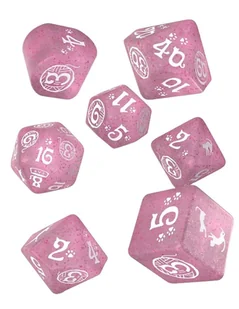 Cats Dice Set, karty różowe Q-Workshop - gra - Akcesoria do gier planszowych - miniaturka - grafika 1