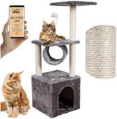 Drapaki dla kotów - Duży drapak dla kota, domek, tunel, platforma, zabawka - miniaturka - grafika 1