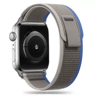 Akcesoria do smartwatchy - Tech-Protect Pasek Nylon do Apple Watch 4/5/6/7/8/SE/Ultra 42/44/45/49mm Szaro-niebieski - miniaturka - grafika 1