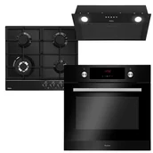 Zestawy AGD - Zestaw AGD do zabudowy Amica Płyta Gazowa PGA 6111APB+ + Piekarnik EB 7541DB FINE + Okap OMC 6241B - miniaturka - grafika 1