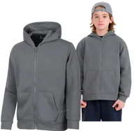 Bluzy dla chłopców - 4F OCIEPLANA CHŁOPIĘCA BLUZA ROZPINANA Z KAPTUREM / rozm 152 - miniaturka - grafika 1