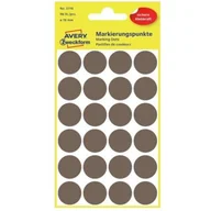 Etykiety do drukarek - Trwałe kółka Q18mm 96szt/op szarobrązowe 3116 AVERY ZWECKFORM - miniaturka - grafika 1