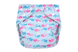 Simed Majtki Mila Diaper z regulacją rozmiaru Delfiny - Otulacze - miniaturka - grafika 1