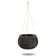 Akcesoria do ogrodzeń - Doniczka BETON BOWL WS czarny beton śr.24cm - miniaturka - grafika 1