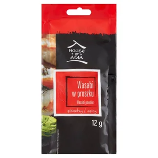 House of Asia CHRZAN WASABI W PROSZKU 12G - Kuchnie świata - miniaturka - grafika 1