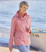 Kurtki damskie - Wiosenna kurtka wiatrówka Kobieta Atlas For Men - Kolor : Różowy - Rozmiar : 36/38 - miniaturka - grafika 1