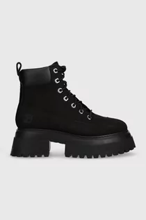 Botki damskie - Timberland workery Timberland Sky 6In LaceUp damskie kolor czarny na płaskim obcasie TB0A428J0011 - grafika 1