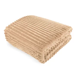 JUNYI POLSKA SP. Z O. O. Koc 160 x 200 Mikrofibra Tłoczona Ardea Pasy 20 1227173 - Koce - miniaturka - grafika 1