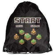 Worki na buty - PASO Worek Na Buty Sportowy Gimnastyczny Minecraft - miniaturka - grafika 1