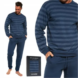 Piżama męska bawełniana długi rękaw CORNETTE 117/235 Loose 11 jeans 3XL - Piżamy damskie Piżama męska bawełniana długi rękaw CORNETTE 117/235 Loose 11 jeans 3XL - Piżamy damskie - miniaturka - grafika 1