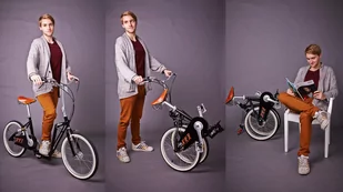 The-Sliders Lite Black gustowny i komfortowy, składany rower, hulajnoga 2w1, EAN 0590987662112 - Hulajnogi - miniaturka - grafika 1
