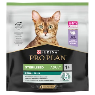 PRO PLAN Sterilised Renal Karma dla kotów bogata w indyka 400+400g GRATIS - Sucha karma dla kotów - miniaturka - grafika 2
