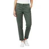 Spodnie damskie - Spodnie damskie Pepe Jeans Maura Chino Slim zielone-W31 - miniaturka - grafika 1