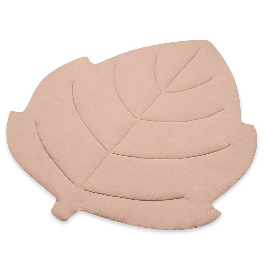 Miękka Mata Muślinowa Dla Dzieci New Baby Leaf Beige 100X120Cm