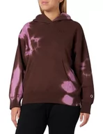 Bluzy damskie - Champion Damska bluza z kapturem, Różowy Morwa/Czekolada, L - miniaturka - grafika 1