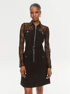 Sukienki - Morgan Sukienka codzienna 232-RPIK Czarny Slim Fit - miniaturka - grafika 1