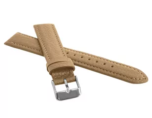 Lavvu Beżowy Wyściełany Pasek Bison Z Luksusowej Skóry Top Grain - 20 - Akcesoria do zegarków - miniaturka - grafika 1