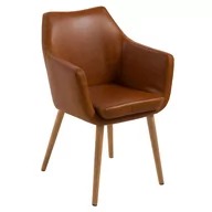 Krzesła - Actona Krzesło Do Jadalni Z Podłokietnikiem Nutri Ii Brandy - miniaturka - grafika 1