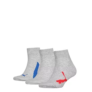 PUMA Bwt Quarter Skarpety Uniseks - dzieci , morski / czerwony / niebieski , 23-26 - Skarpetki damskie - miniaturka - grafika 1