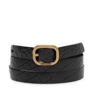 Paski - Pasek Damski Gino Rossi BLYL23006 Czarny - miniaturka - grafika 1