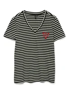 Koszulki i topy damskie - Vero Moda Koszulka w kolorze czarnym - miniaturka - grafika 1