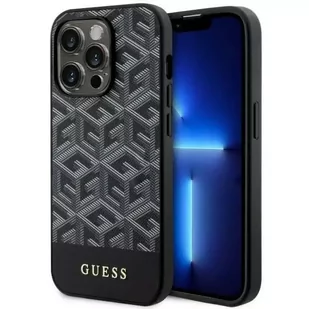 Guess GUHMP14XHGCFSEK do Apple iPhone 14 Pro Max 6,7" czarny/black hardcase GCube Stripes MagSafe - Etui i futerały do telefonów - miniaturka - grafika 1