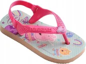 Sandały damskie - Havaianas Sandały Japonki Dla Dziecka Świnka Pepa 20 Ż6L - miniaturka - grafika 1