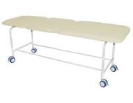 Meble i wyposażenie gabinetów medycznych - LM-02K S-Max szeroka kozetka lekarska 3-częściowa na kołach - miniaturka - grafika 1