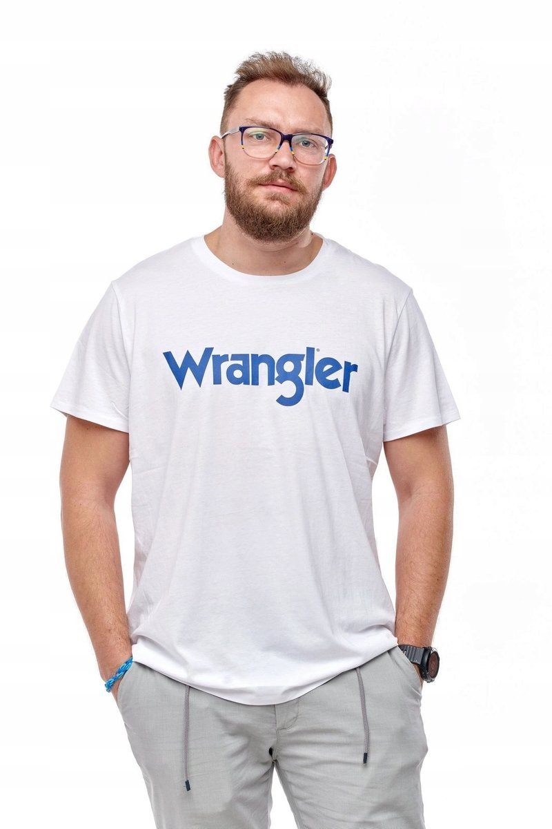 WRANGLER SS LOGO TEE WHITE W7M0D3989 L